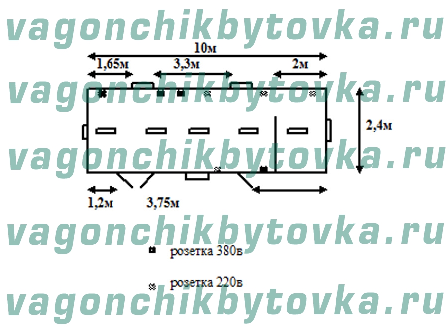 Шиномонтаж из металлического вагончика 10м